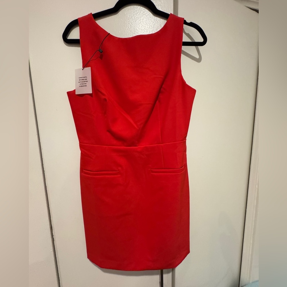 NWT L'Academie Arley Red Dress Medium - Picture 5 of 5